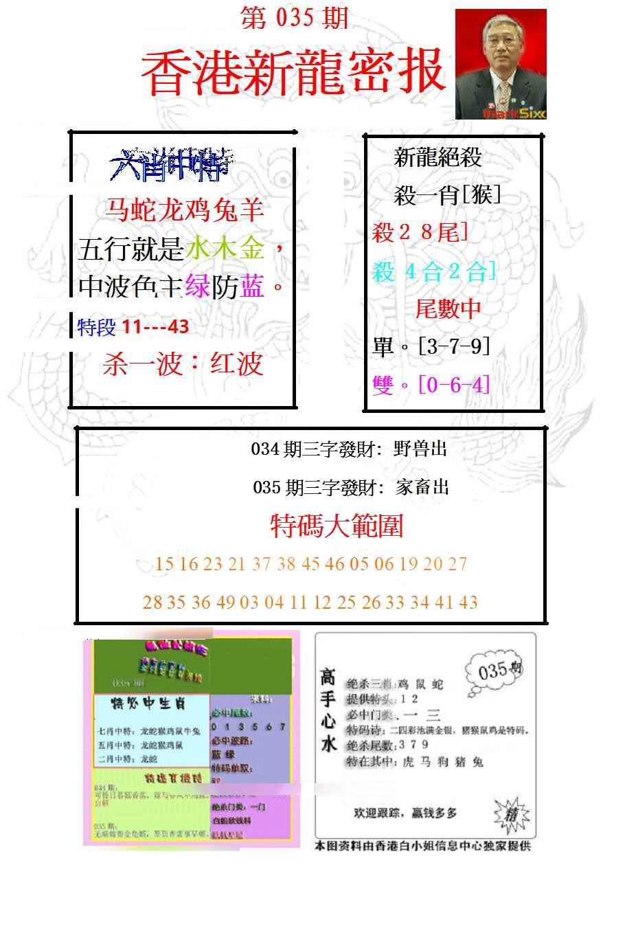 035期新龙密报[图]