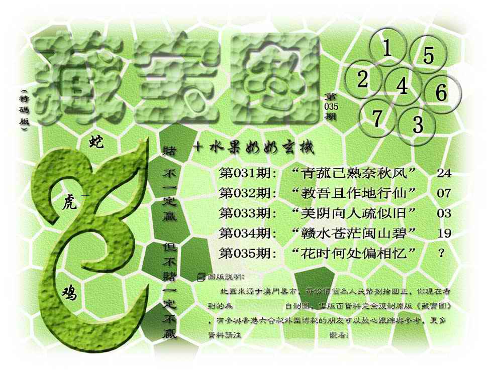 035期藏宝图(正版)[图]